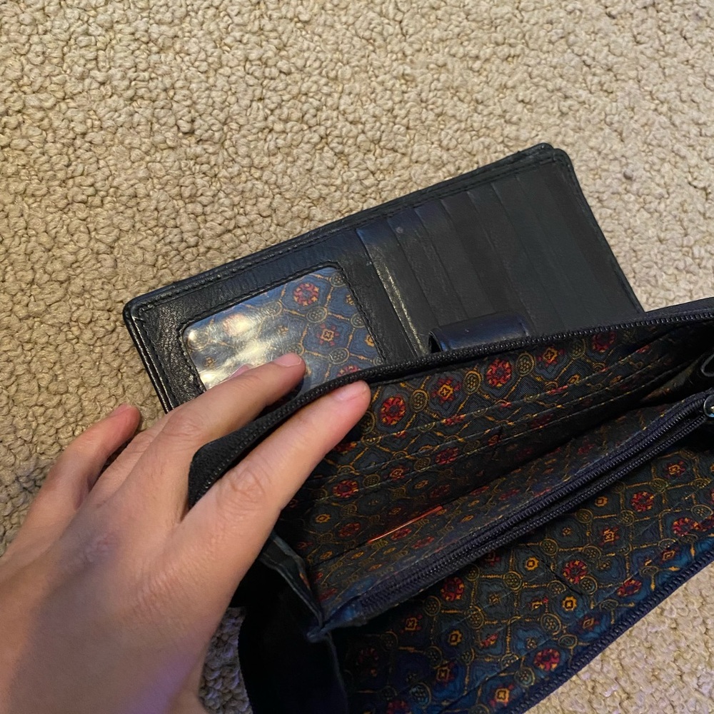 Black genuine Leather Wallet